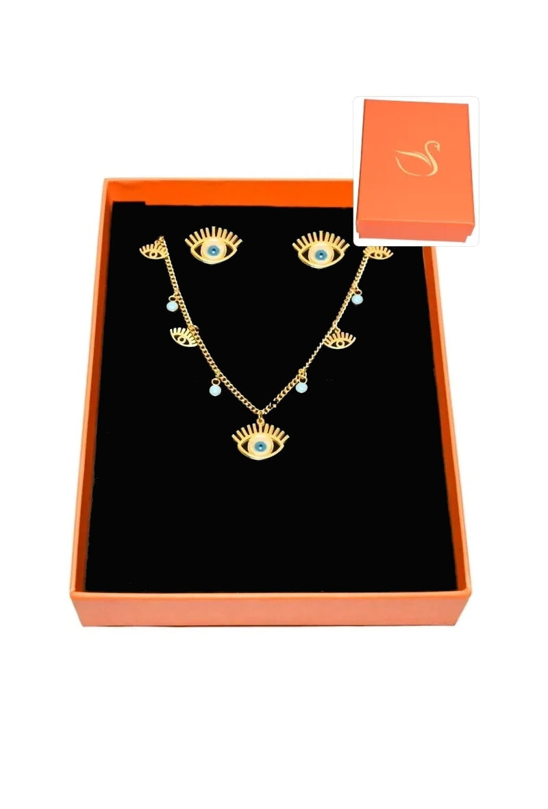 Wholesaler Emma Fantaisies - Hamsa eye jewelry set