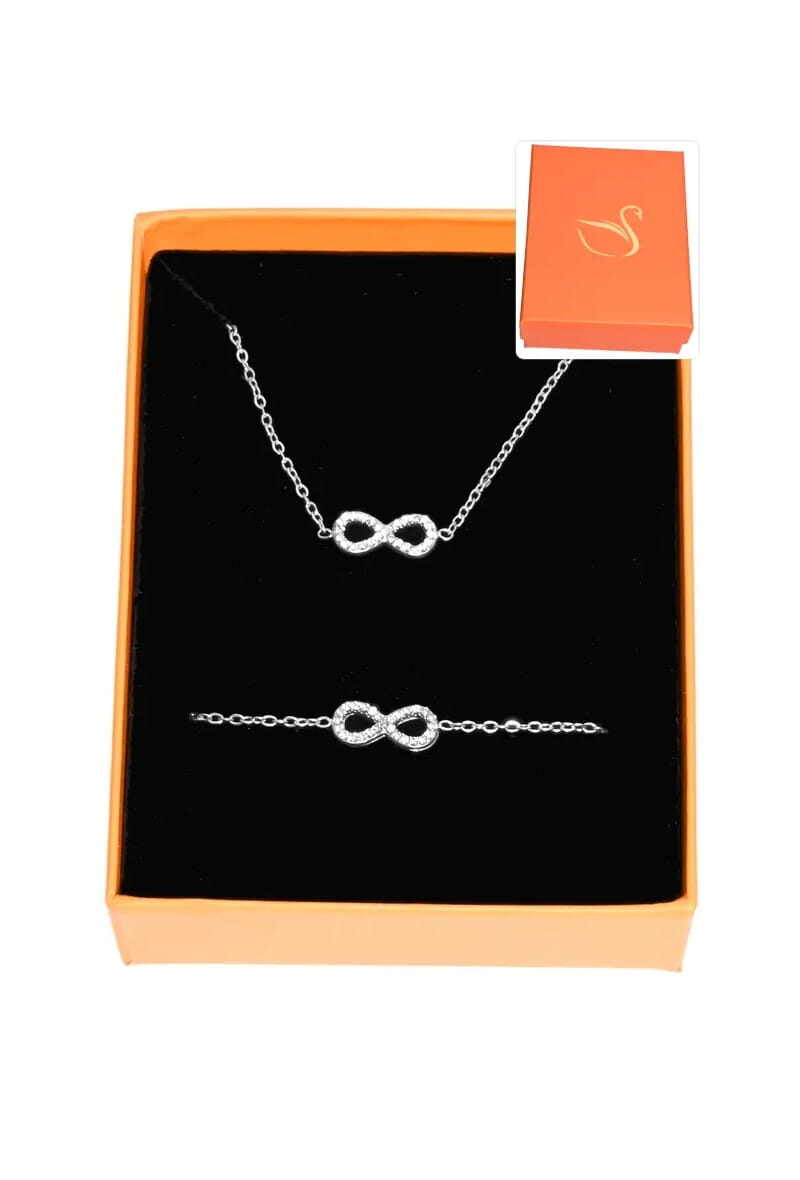 Grossiste Emma Fantaisies - Coffret parure bijoux cadeaux orange infini