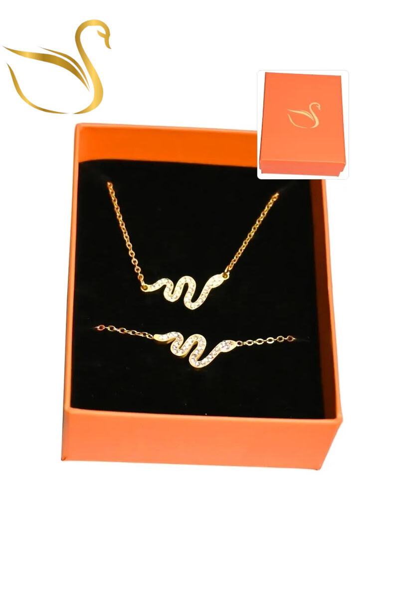 Grossiste Emma Fantaisies - Coffret cadeaux serpent parure bijoux