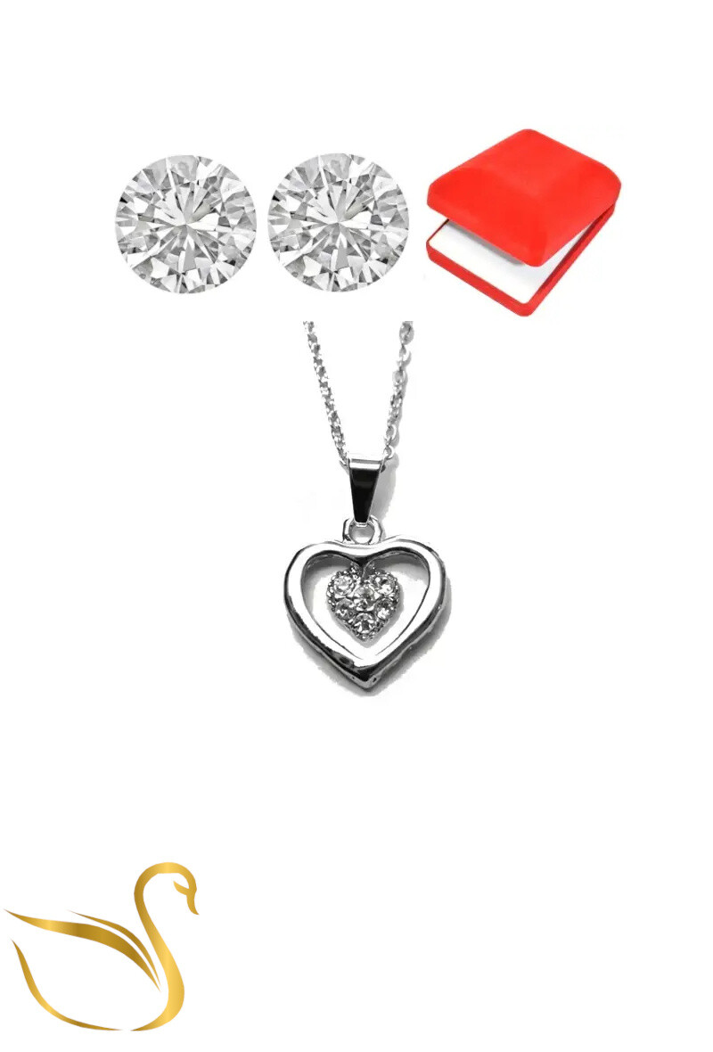 Grossiste Emma Fantaisies - coffret bijoux parures coeur Argent