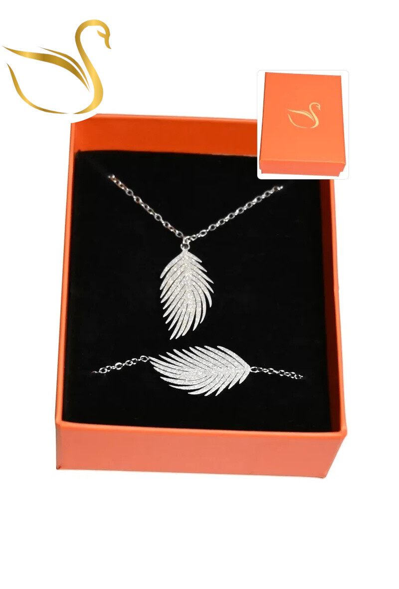 Grossiste Emma Fantaisies - Coffret cadeaux feuille de la vie parure bijoux