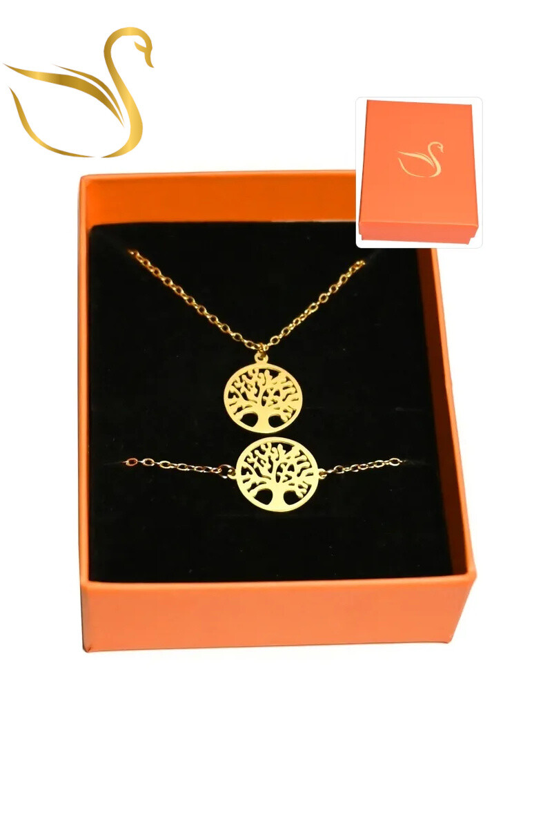 Grossiste Emma Fantaisies - Coffret cadeaux arbre de la vie parure bijoux