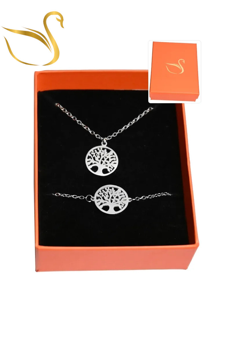 Grossiste Emma Fantaisies - Coffret cadeaux arbre de la vie parure bijoux