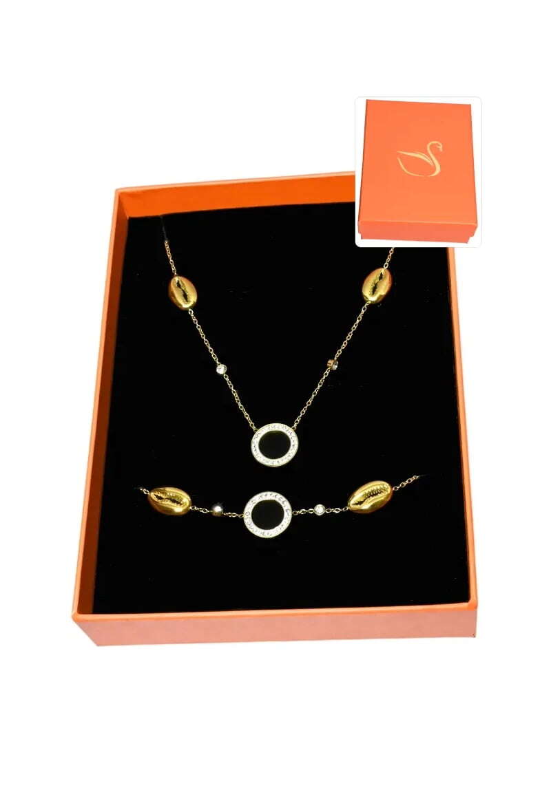 Grossiste Emma Fantaisies - Coffret cadeaux orange parure bijoux graine de café