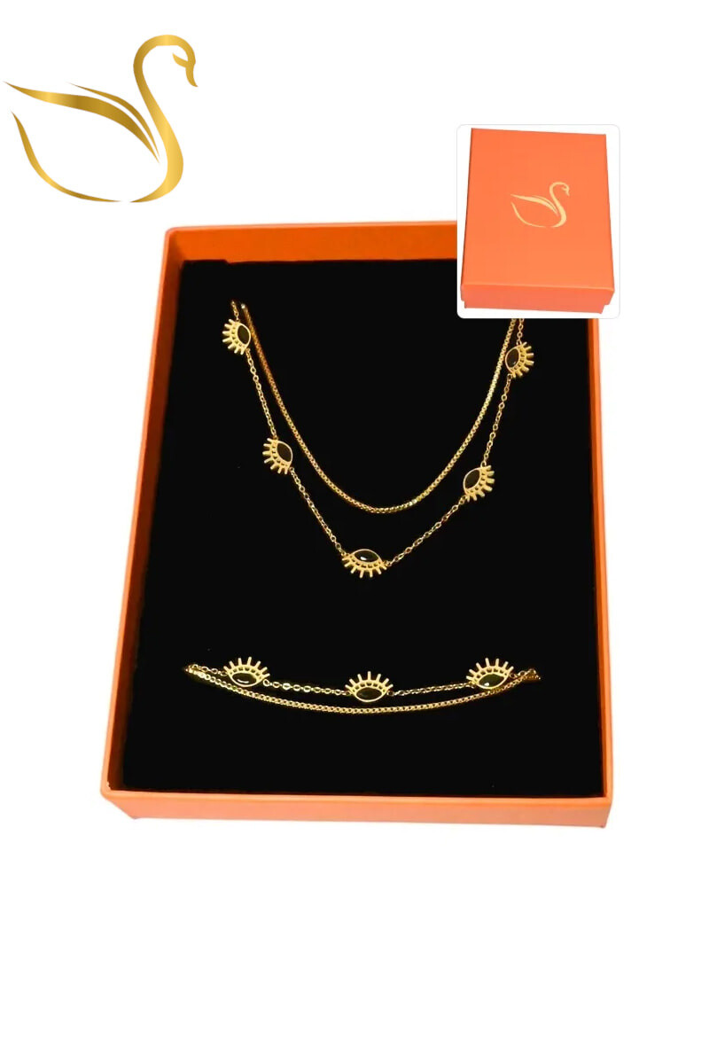 Wholesaler Emma Fantaisies - Hamsa eye jewelry set