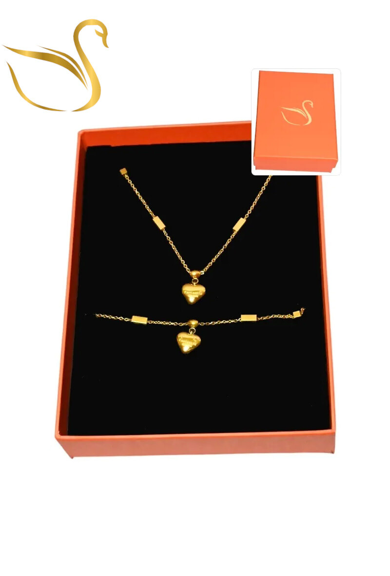 Grossiste Emma Fantaisies - Coffret coeur parure bijoux