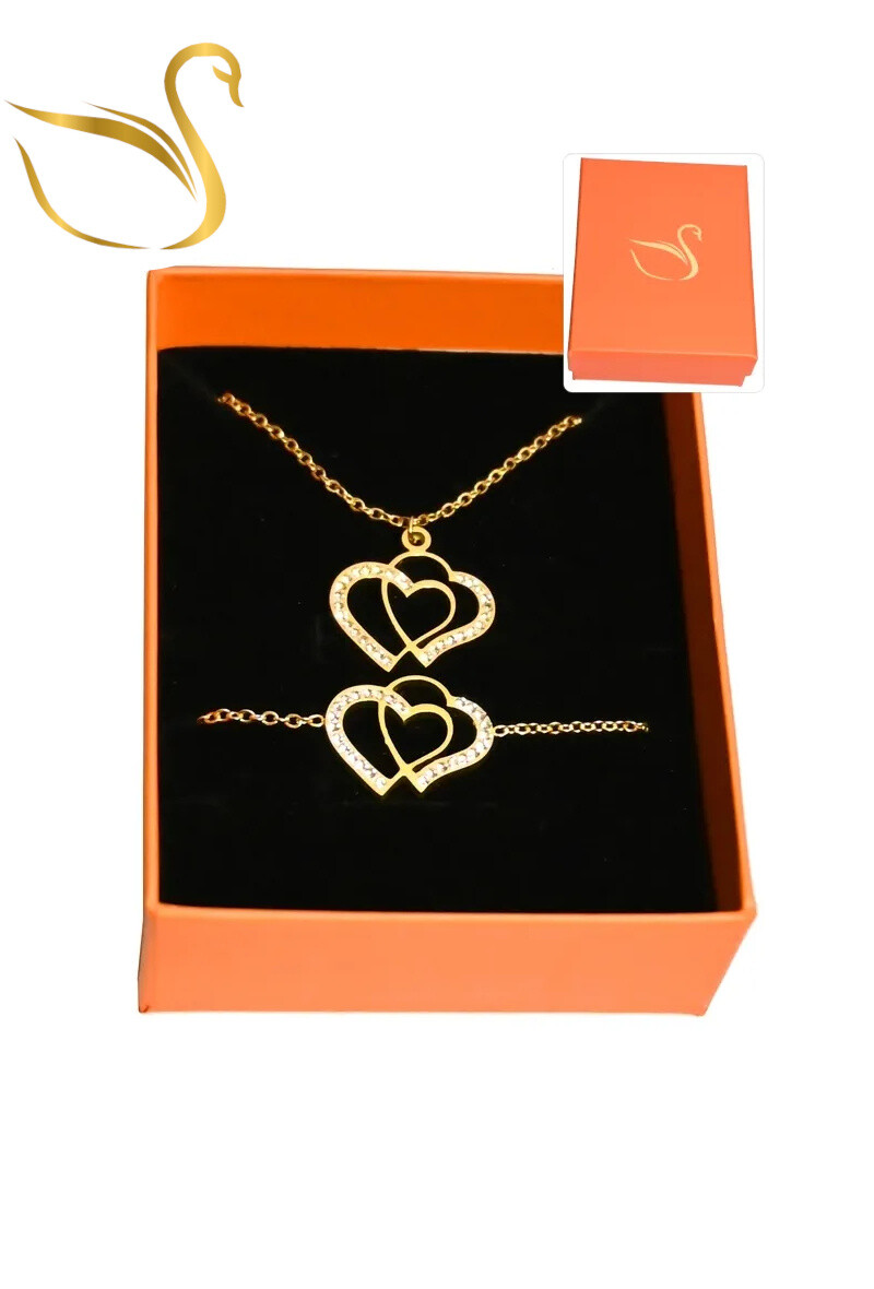 Grossiste Emma Fantaisies - Coffret cadeaux coeur parure bijoux