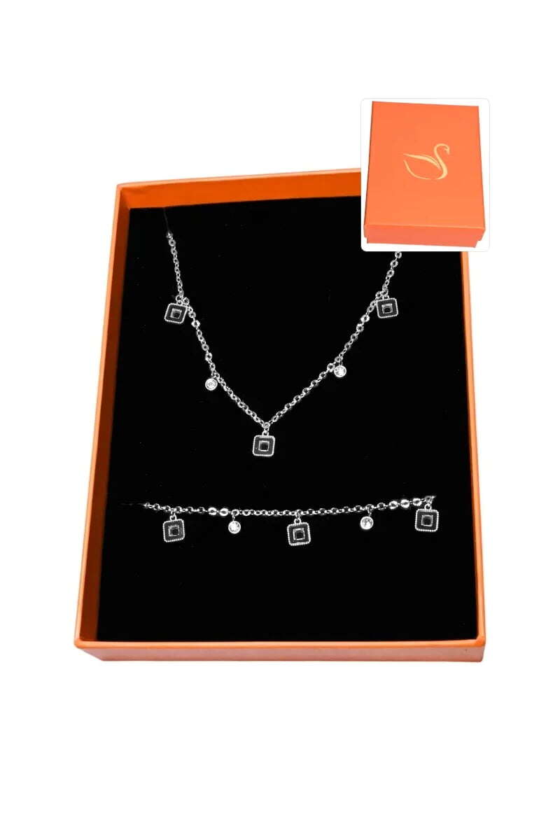 Grossiste Emma Fantaisies - Coffret cadeaux orange parure bijoux