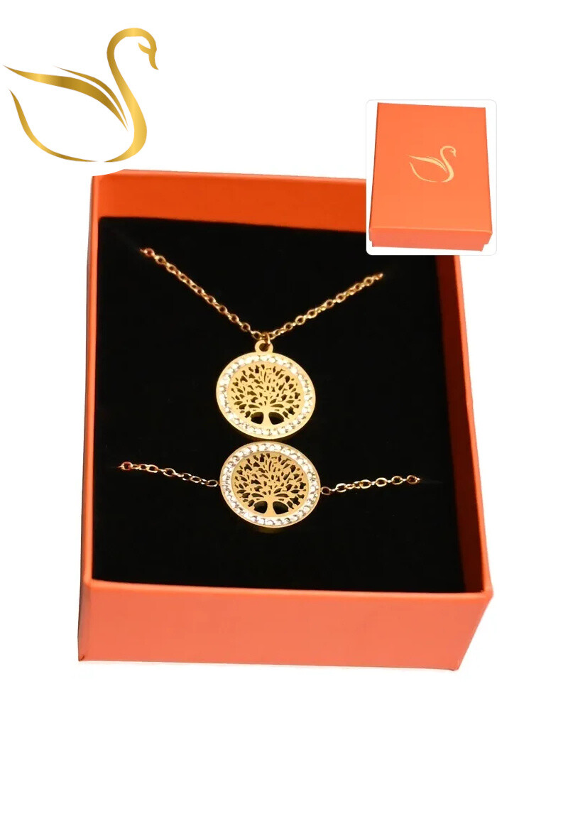 Grossiste Emma Fantaisies - Coffret cadeaux arbre de la vie parure bijoux