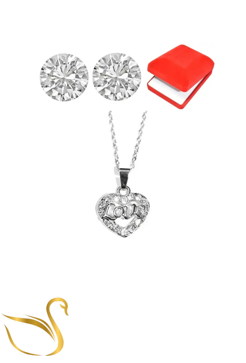Grossiste Emma Fantaisies - coffret bijoux parures Coeur love Argent