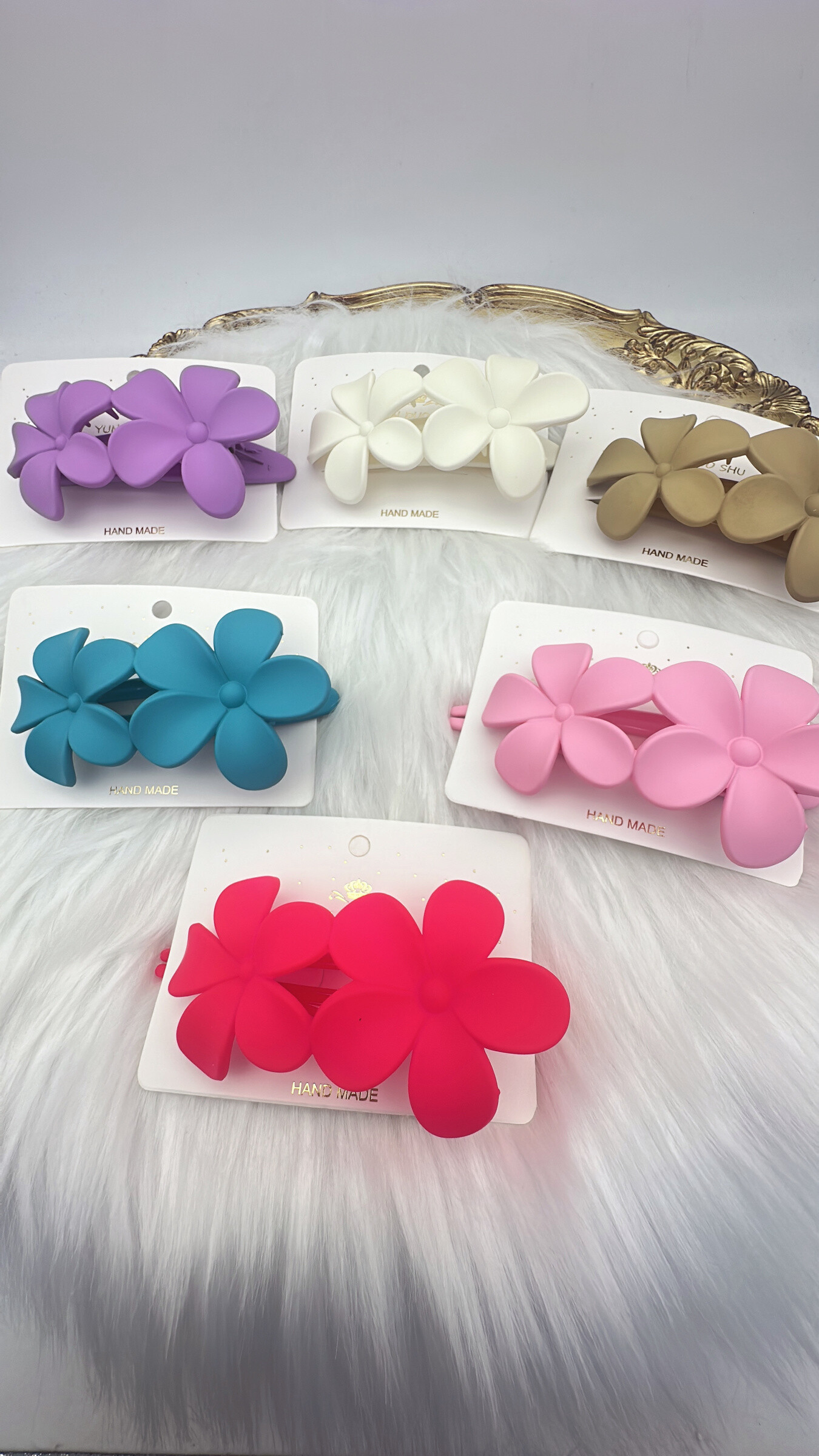 Grossiste ROSE PINK - 12 PINCES A CHEVEUX COULEURS MELANGEES (10.5 CM)
