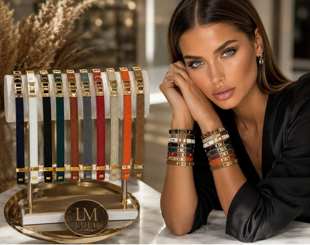 Mayorista ENVOG Paris - Pulsera de Cuero de Doble Vuelta