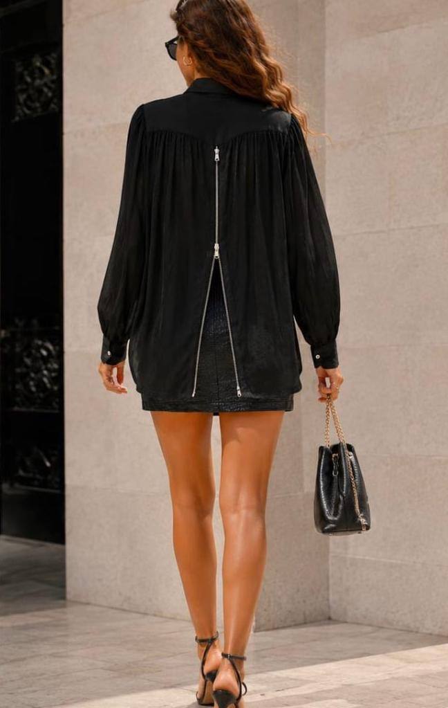 Mayorista ENVOG Paris - Camisa con Cremallera en la Espalda