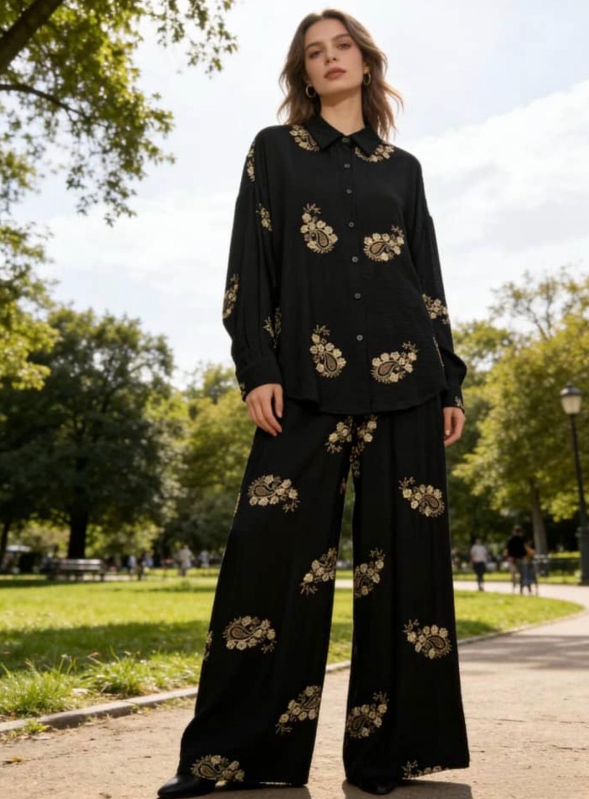 Mayorista ENVOG Paris - Conjunto de Satén Paisley