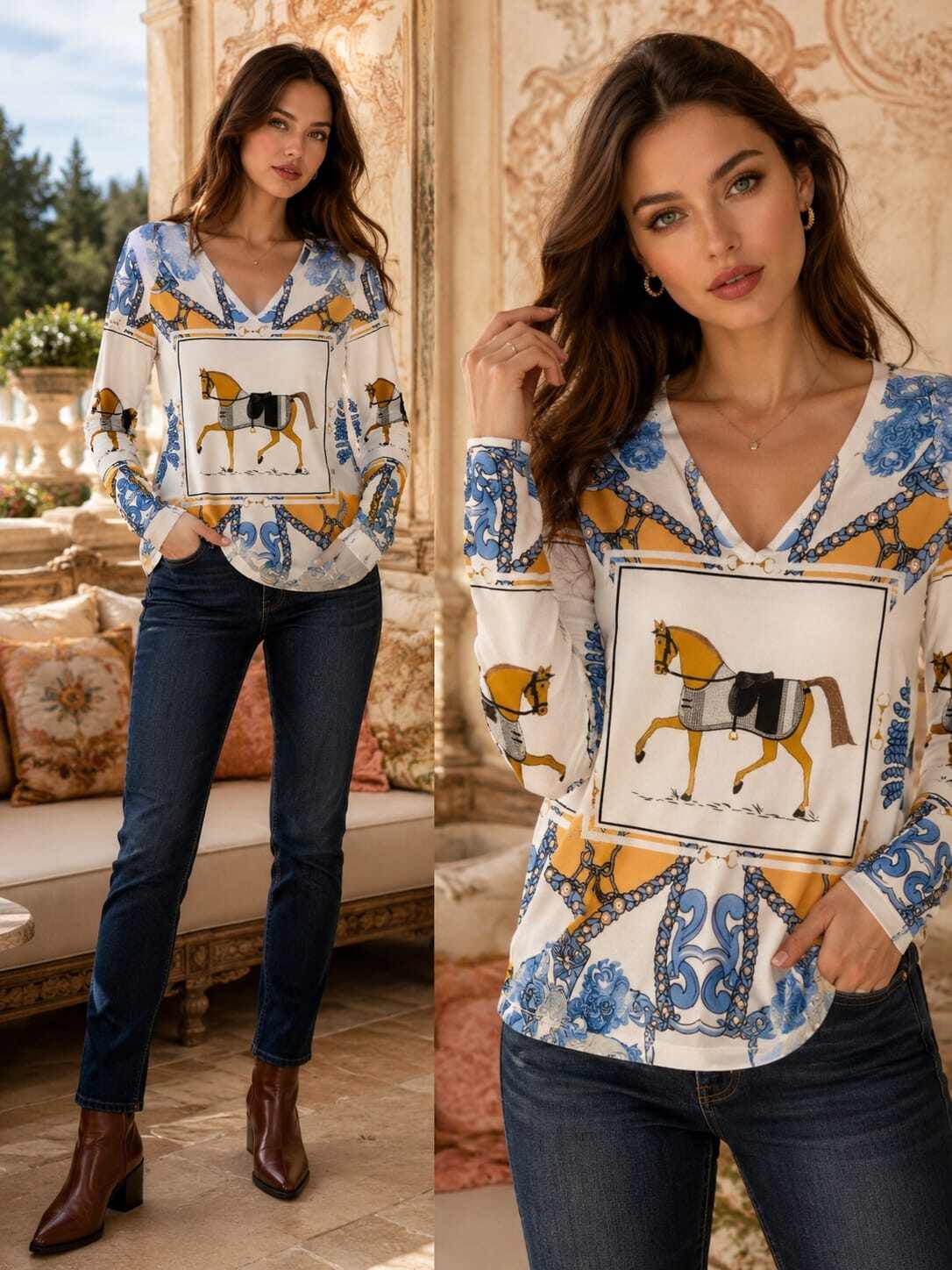 Großhändler ENVOG Paris - Heritage Horse Pullover