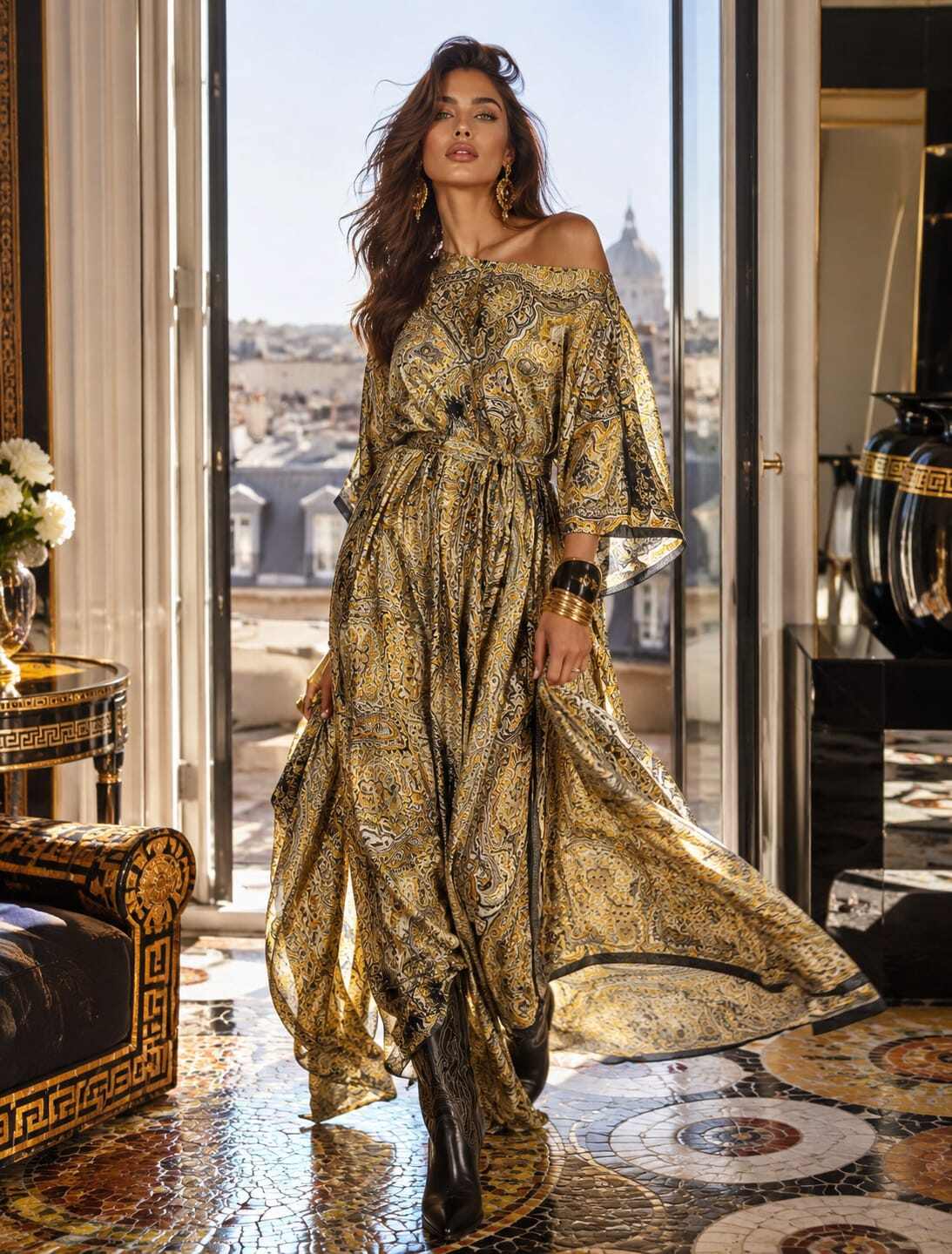 Wholesaler ENVOG Paris - Palace Gold Caftan