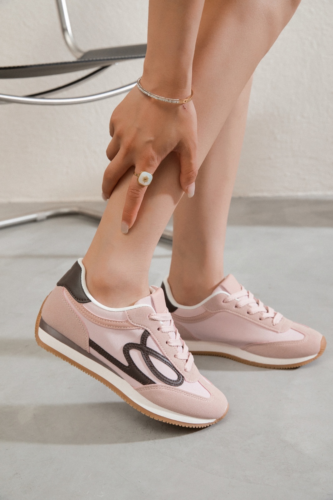 basket à lacets Rosa 100% P.U.