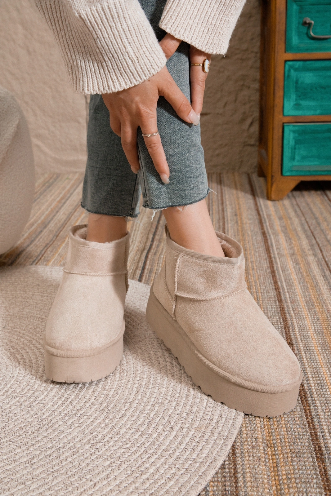 BOTTINE PLATE Gabriela 100% P.U.