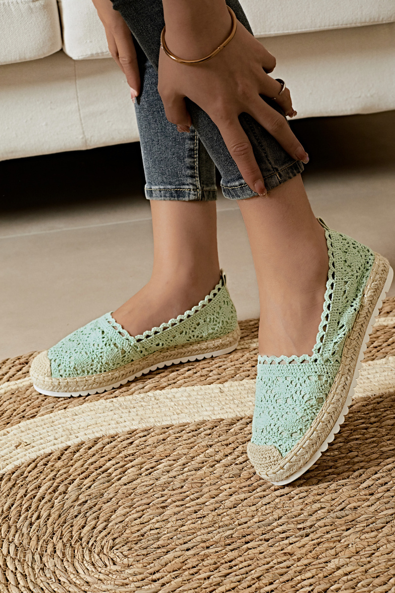 Grossiste Erynn - Espadrille en dentelle