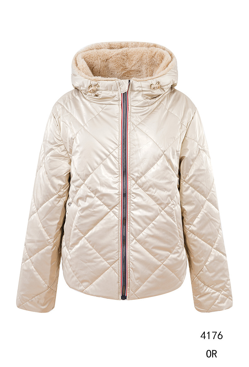 Grossiste ESCANDELLE Paris Grande Taille - Manteau matélassé réversible à fourrure - Grande taille