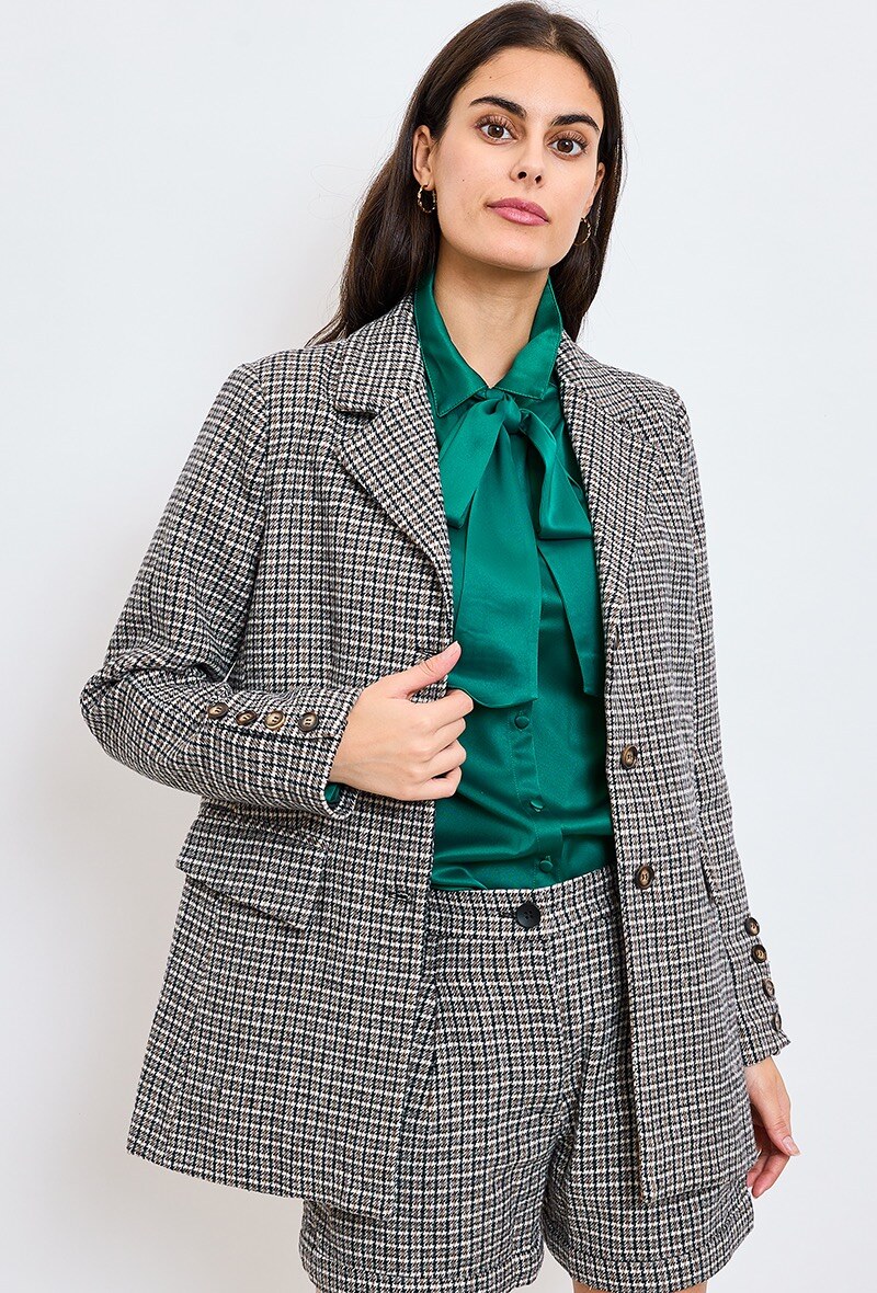 Großhändler ESCANDELLE Paris - Kariertes Blazer-Jacket
