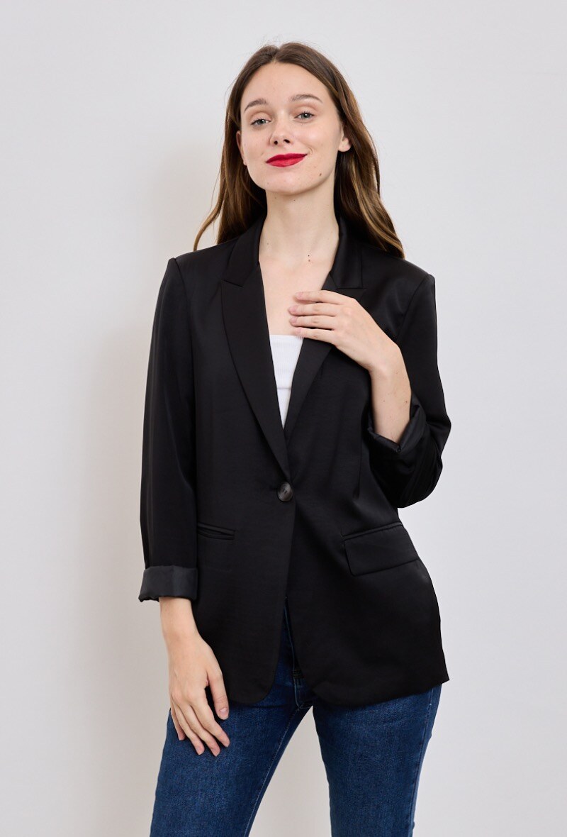 Großhändler ESCANDELLE Paris - Satin-Blazer