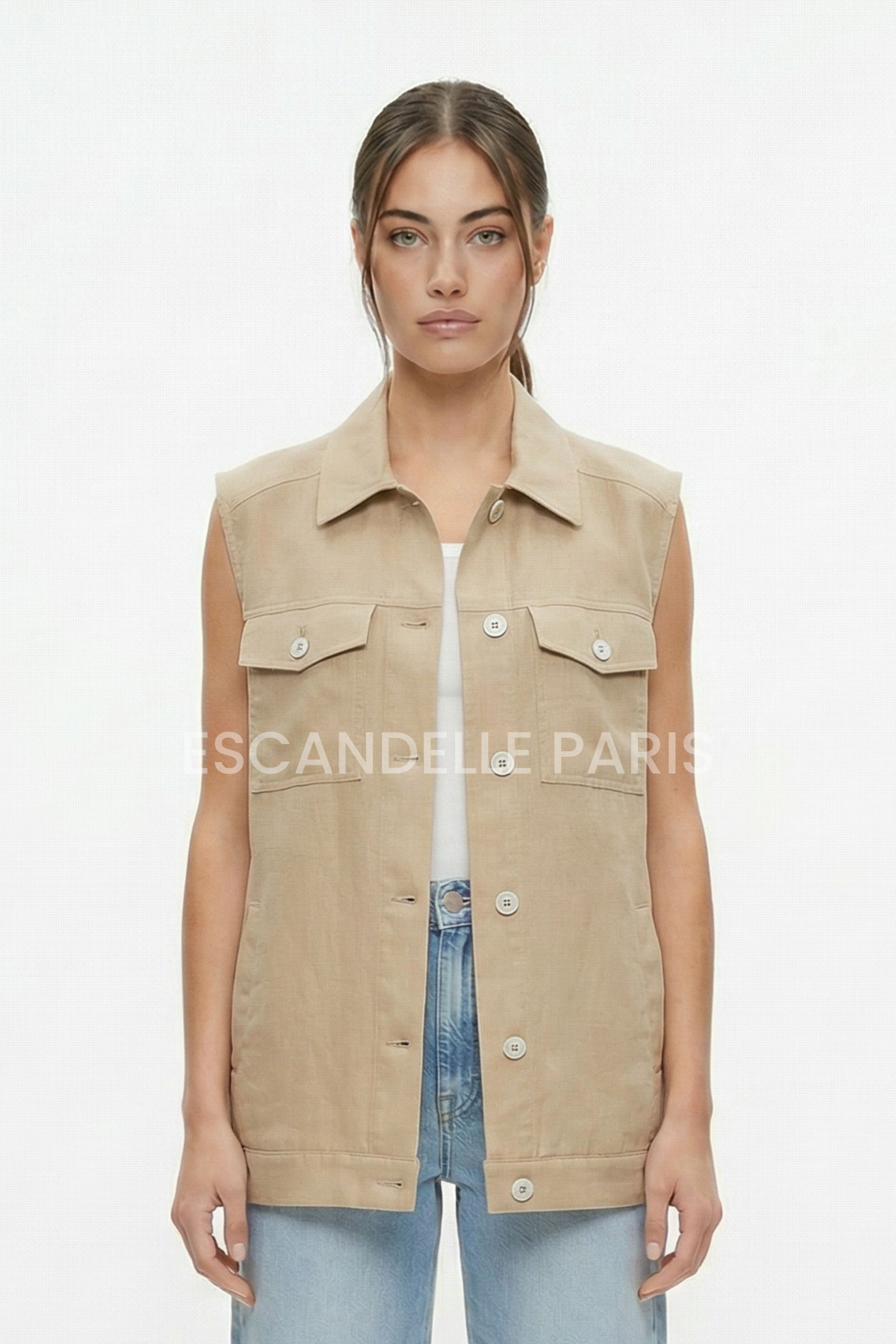 Grossiste ESCANDELLE Paris - Chemise sans manches