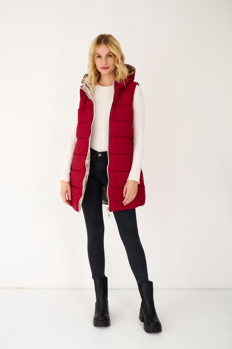 Wholesaler ESCANDELLE Paris - Mid-length sleeveless down jacket