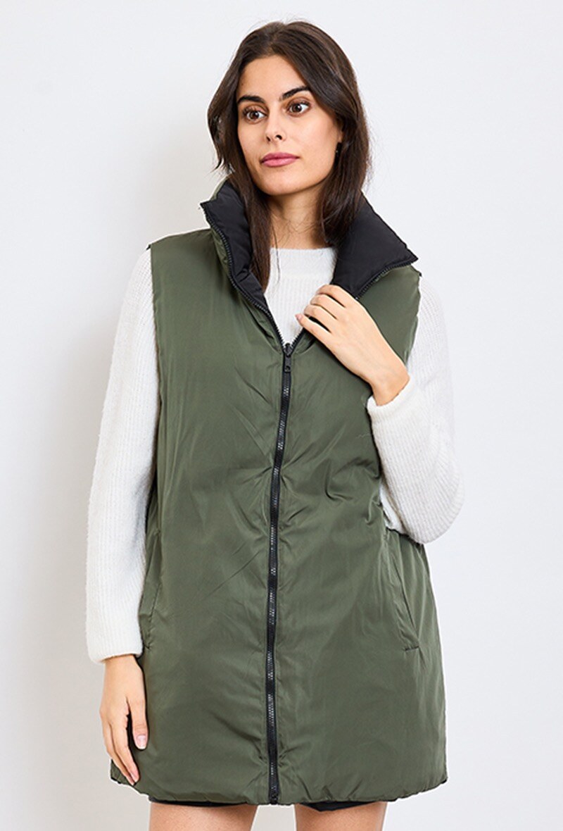 Wholesaler ESCANDELLE Paris - Reversible sleeveless down jacket