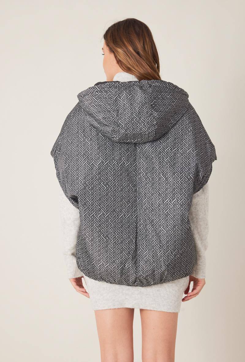 Poncho Cape Sans Manches Gris Vintage - Lainé, Taille Unique, Neuf Avec étiquettes, Fabriqué En Italie