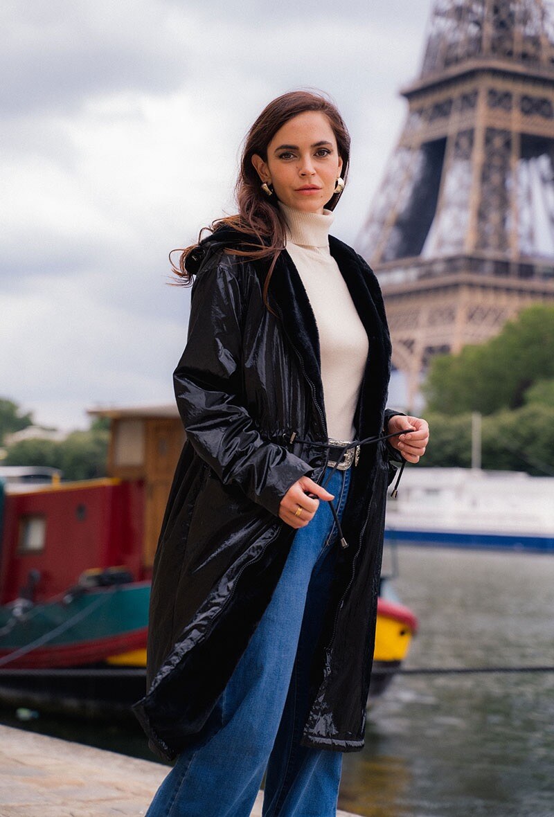 Grossiste ESCANDELLE Paris - Doudoune longue à capuche réversible