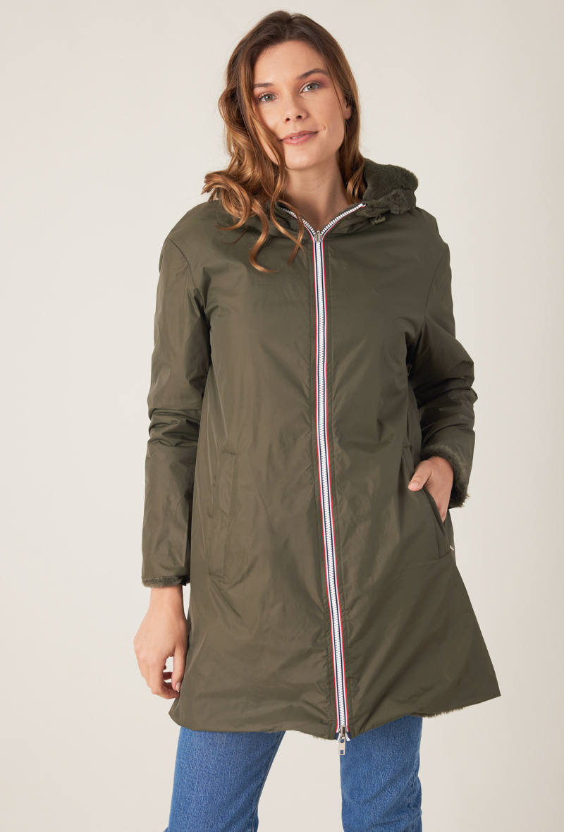 Grossiste ESCANDELLE Paris - Parka isolante réversible et imperméable - Fourrure non animale