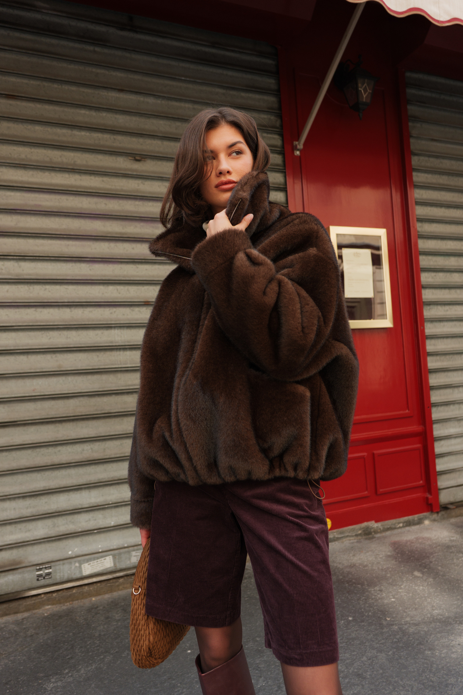 Großhändler ESCANDELLE Paris - Jacke aus Kunstpelz