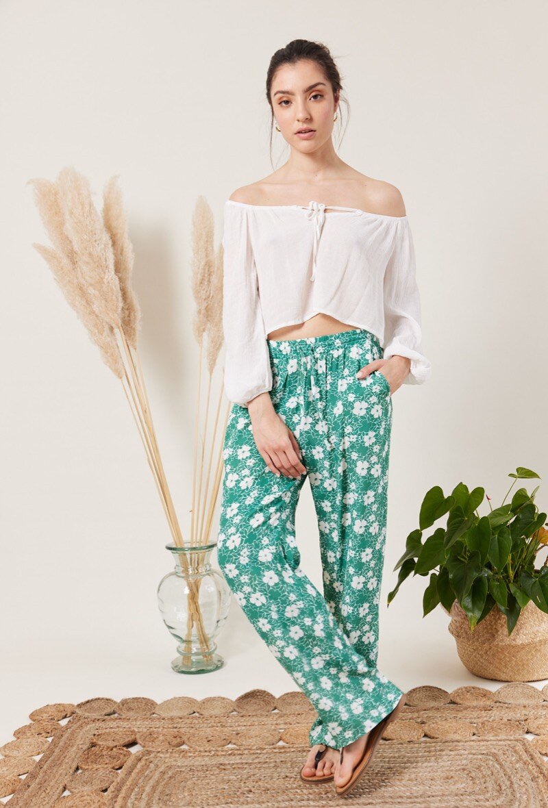 Wholesaler ESCANDELLE Paris - Fluid pants with print