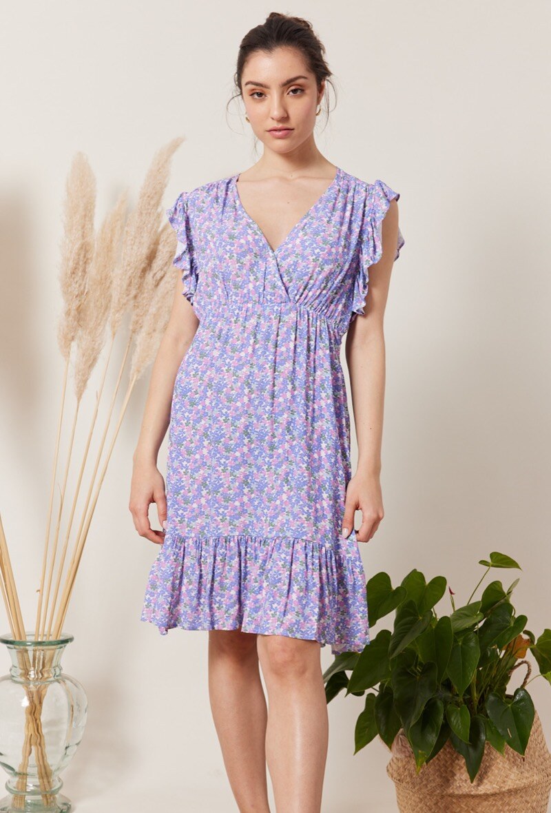 Großhändler ESCANDELLE Paris - Vestido corto con estampado de corazón