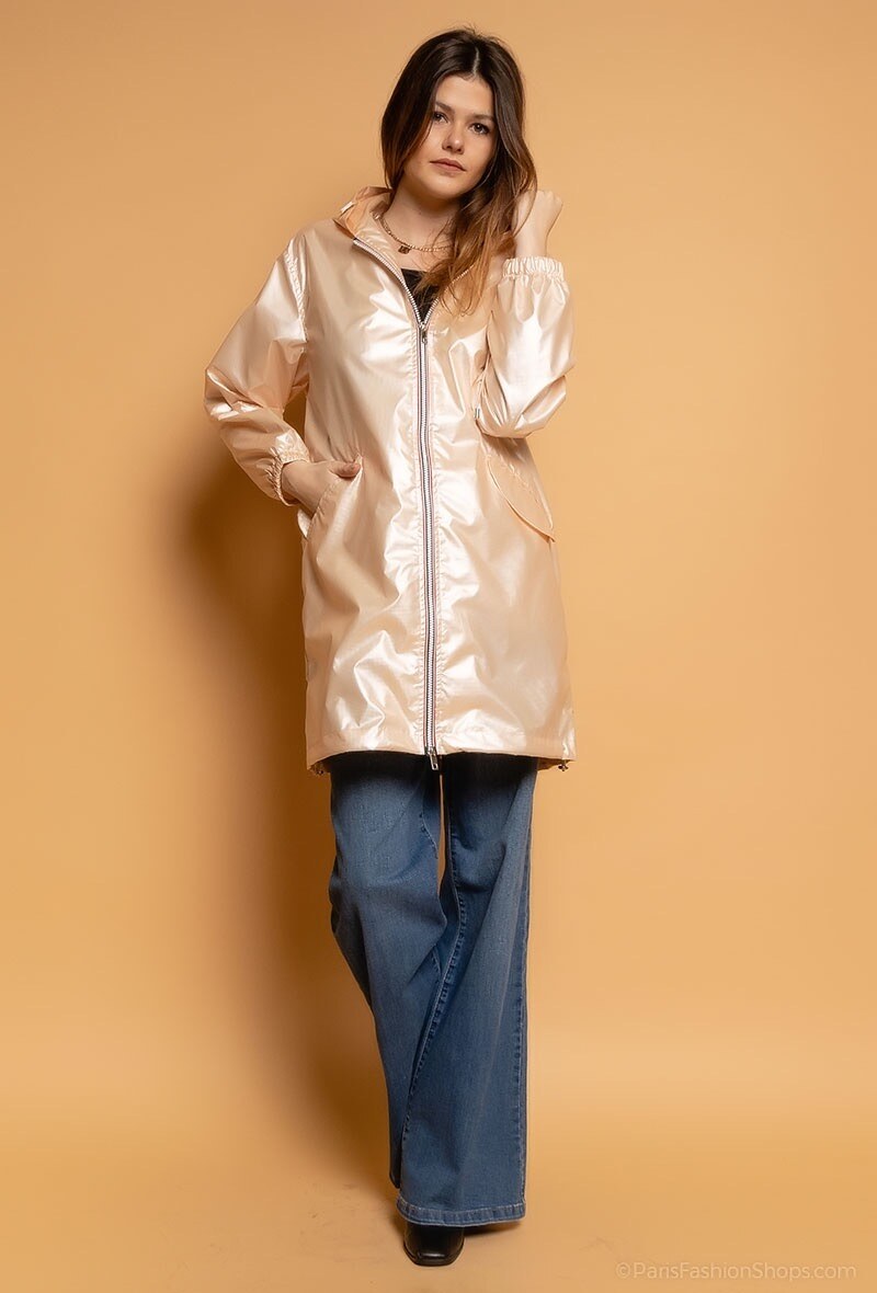 Großhändler ESCANDELLE Paris - Langer Parka mit Kapuze