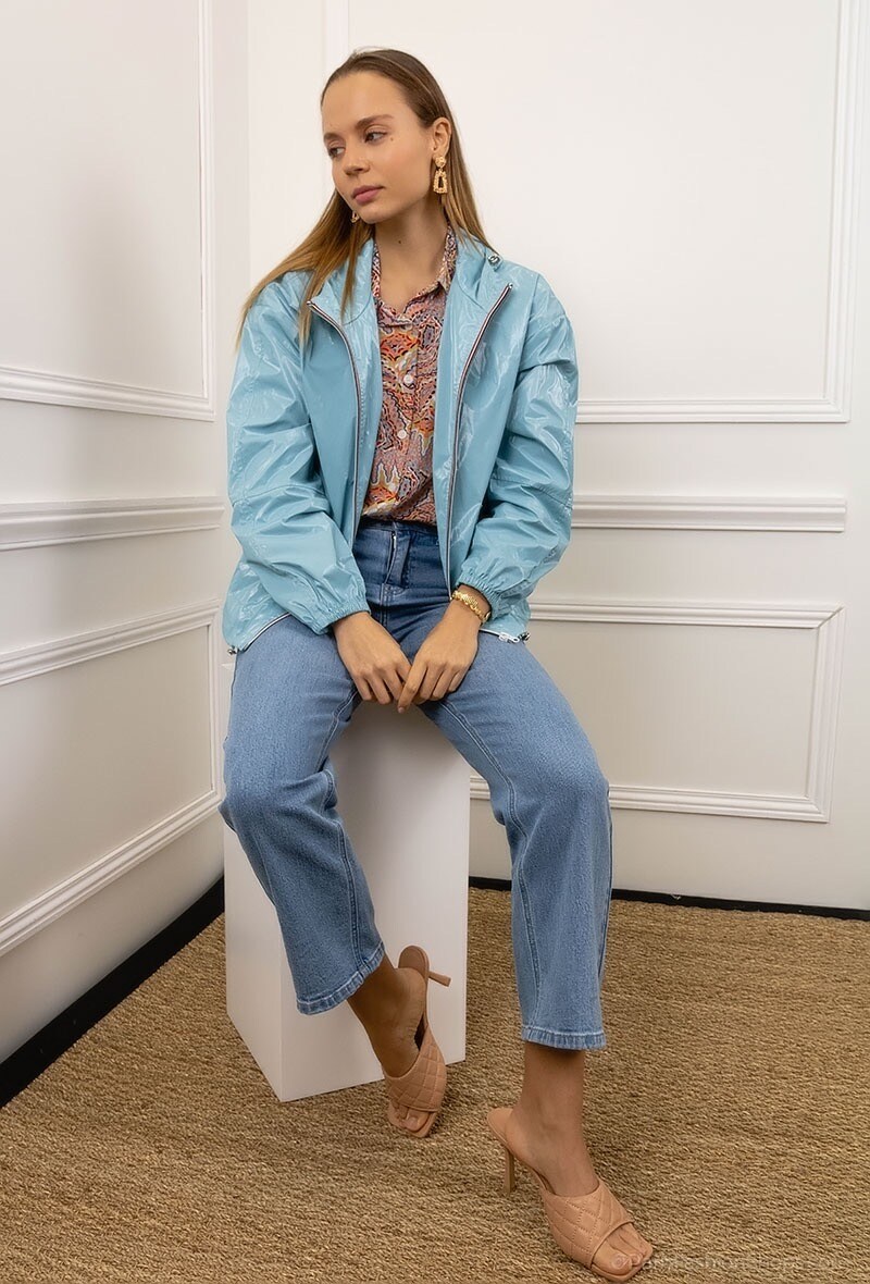 Großhändler ESCANDELLE Paris Outlet - Kurzer, wasserdichter Parka mit Kapuze, leichte Windjacke
