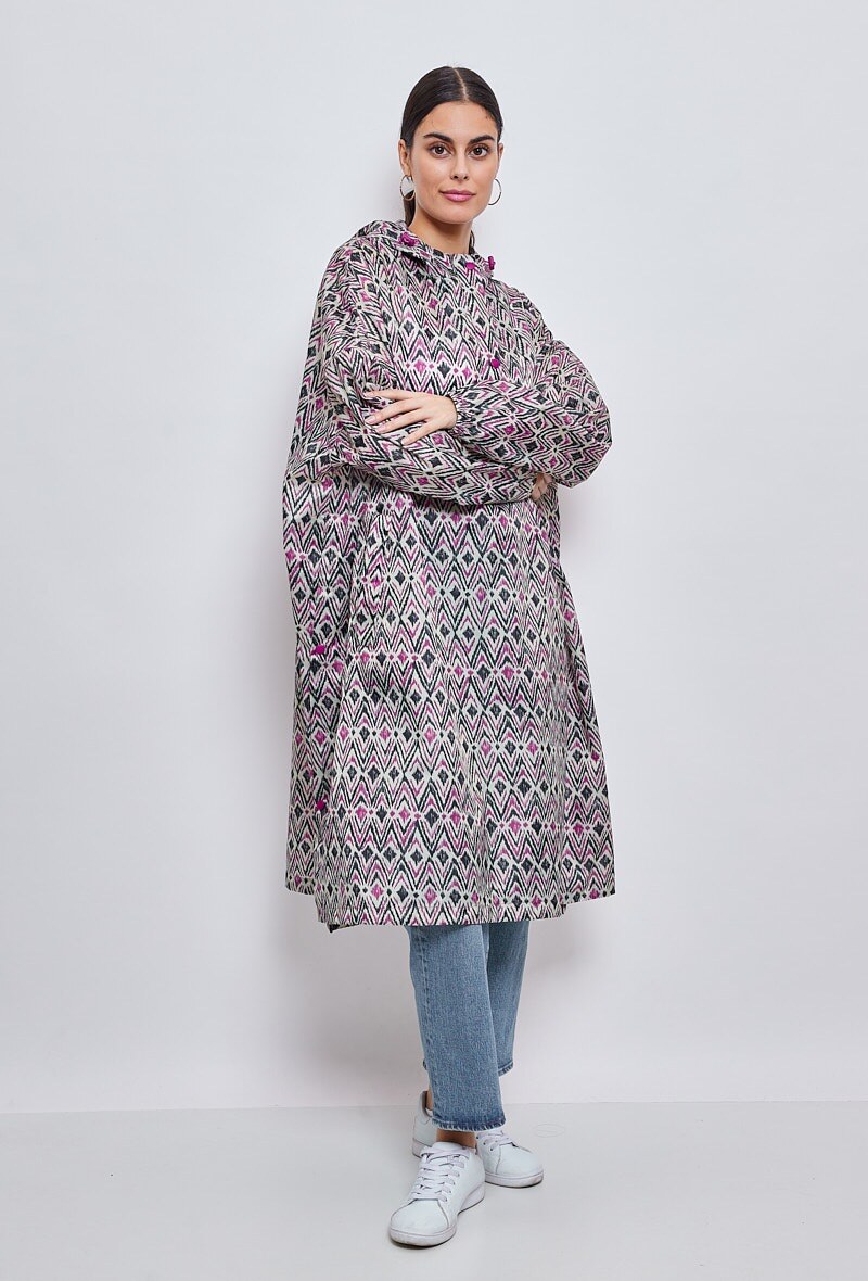 Grossiste ESCANDELLE Paris - Cape de pluie Imperméable long Imprimé, Print coloré, 100% polyester