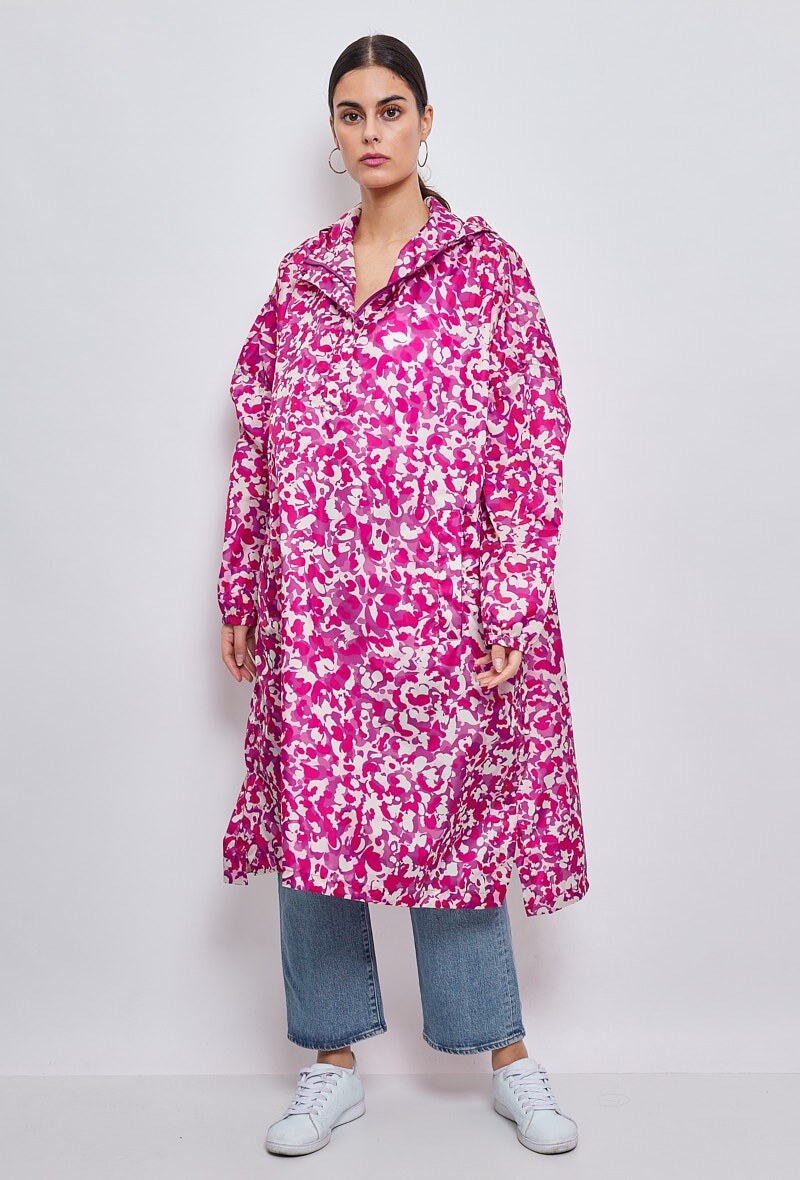 Grossiste ESCANDELLE Paris - Cape de pluie Imperméable long Imprimé, Print coloré, 100% polyester