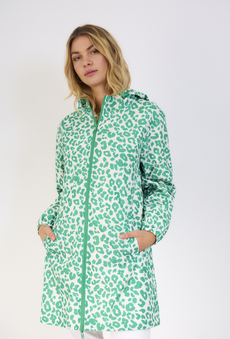 Mayorista ESCANDELLE Paris - Parka larga reversible impermeable, estampado
