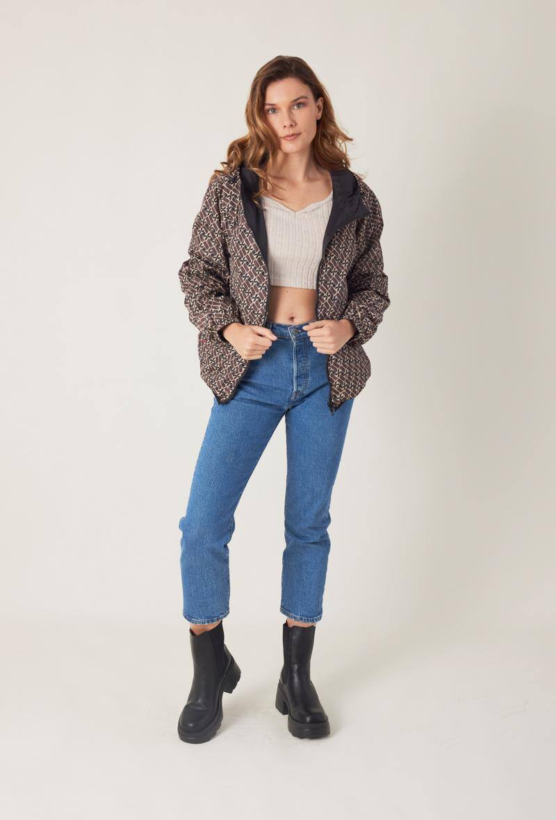 Grossista ESCANDELLE Paris Outlet - Parka corto, reversibile e impermeabile, stampato