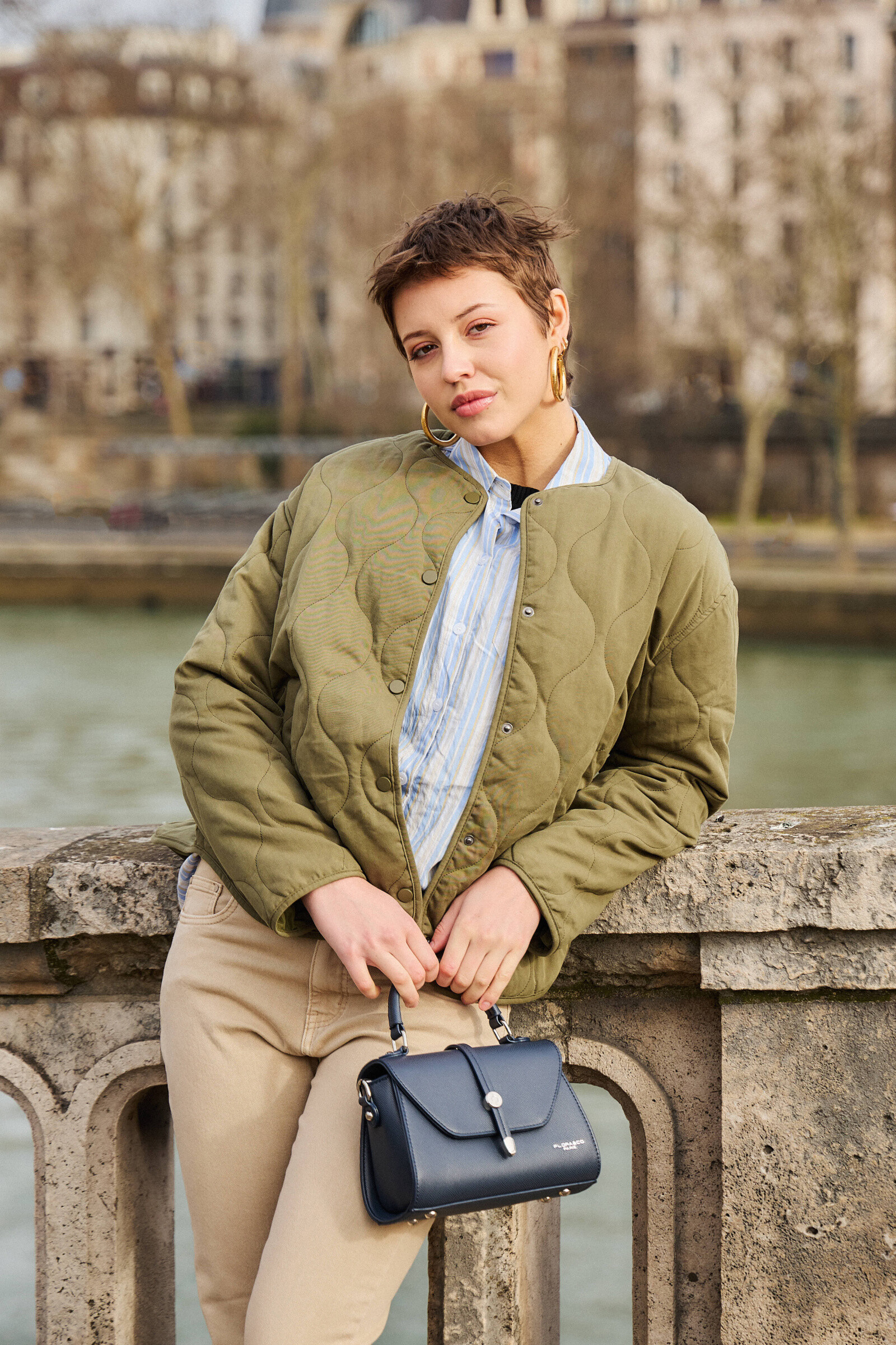 Großhändler ESCANDELLE Paris - Kurze Steppjacke