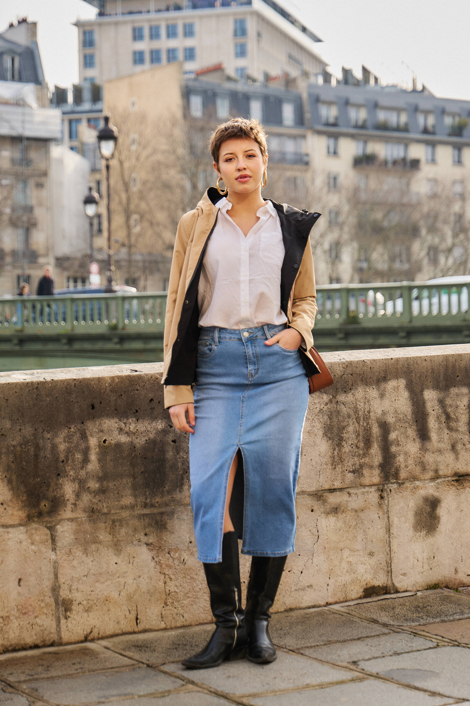 Großhändler ESCANDELLE Paris - Kurze Nylon-Gabardine