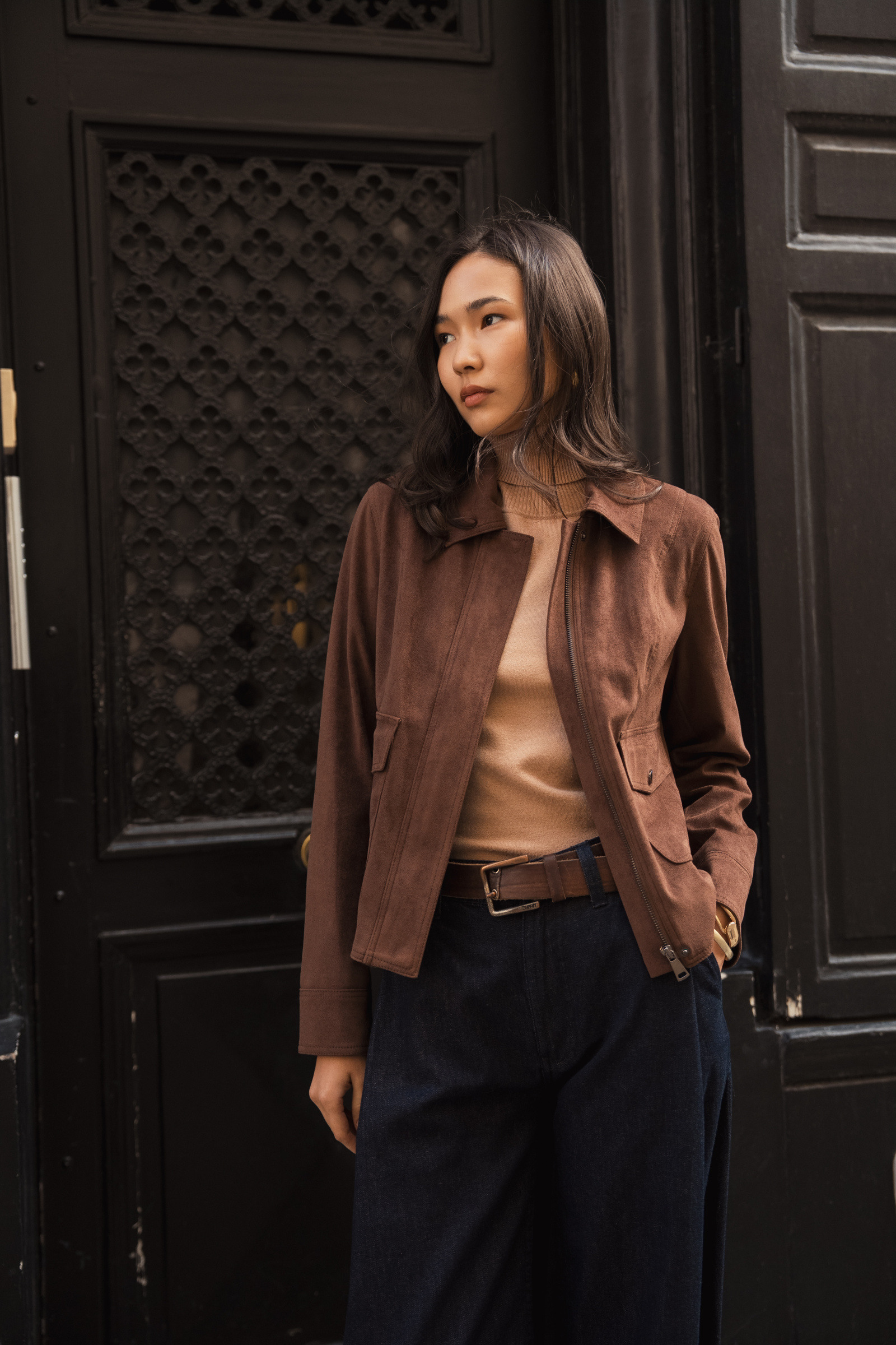 Grossiste ESCANDELLE Paris - Veste en suédine style western