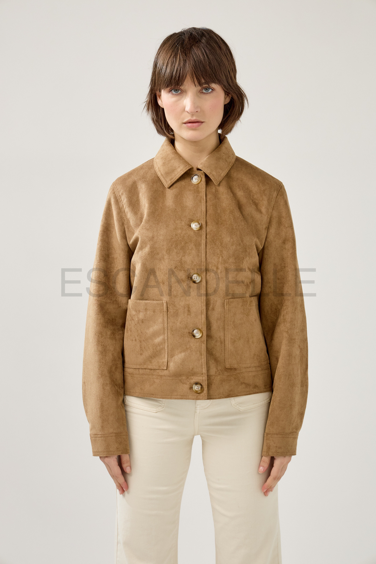 Mayorista ESCANDELLE Paris - Chaqueta abotonada de ante