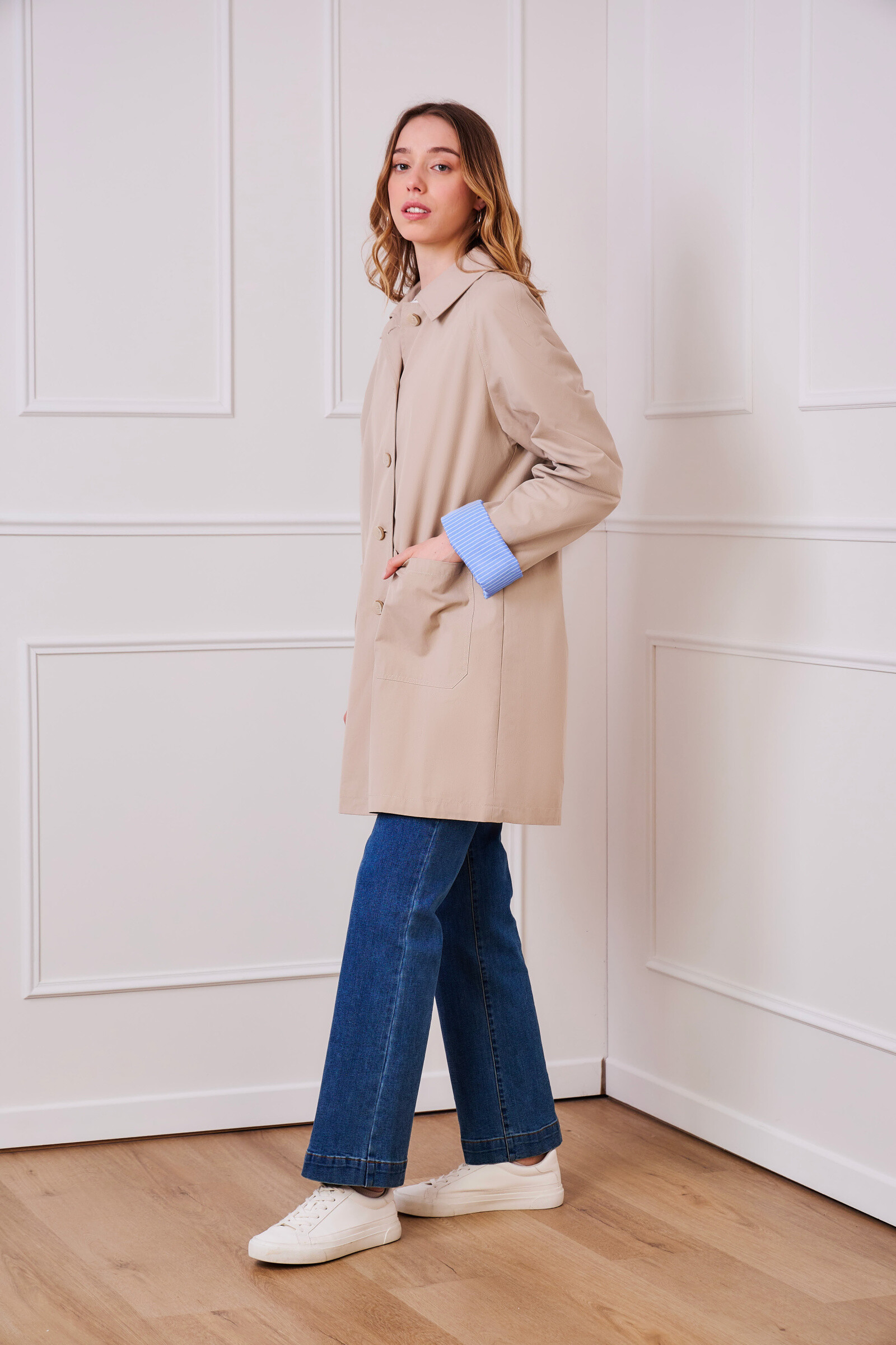 Grossiste ESCANDELLE Paris - Trench Beige Déperlant