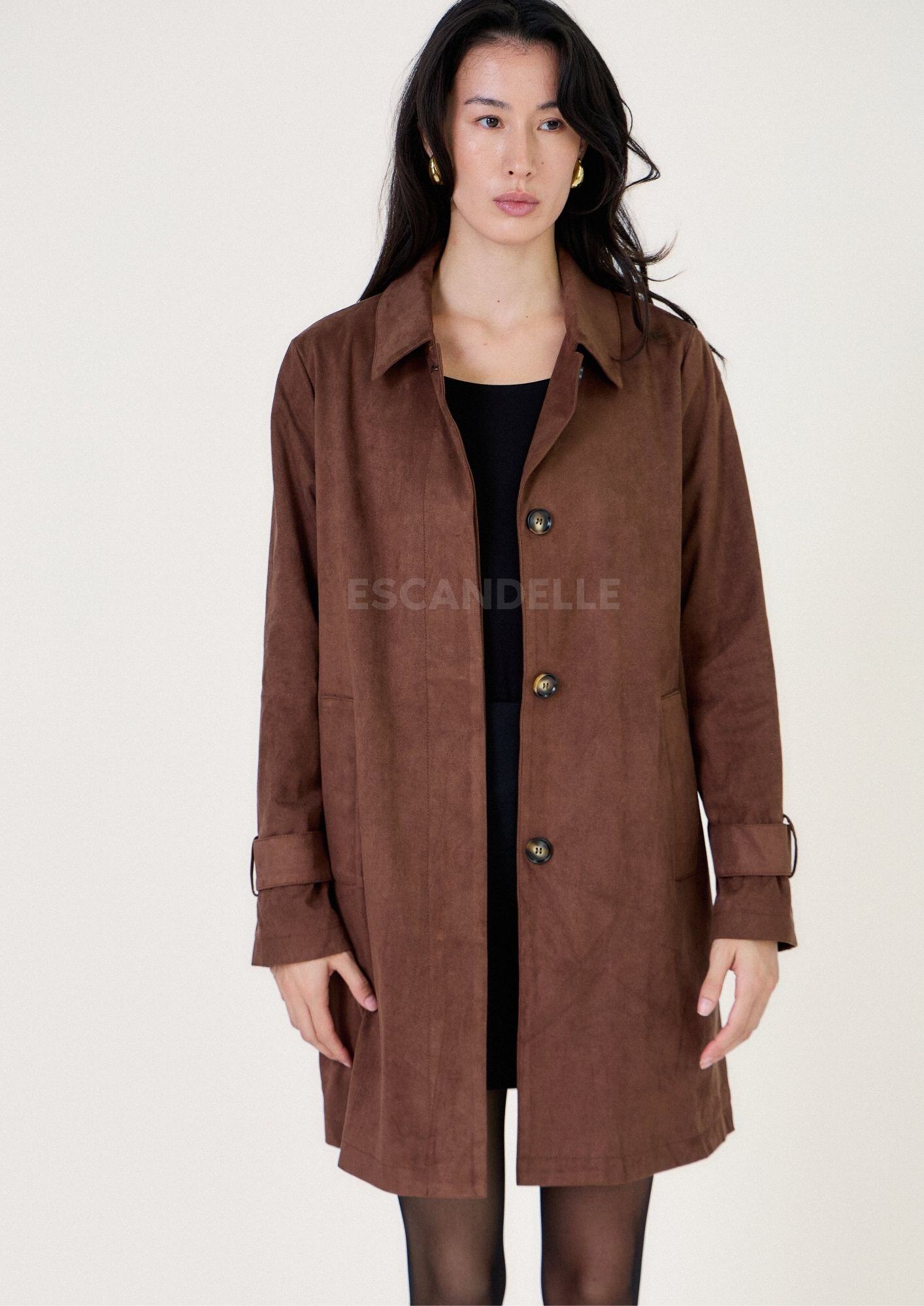 Grossiste ESCANDELLE Paris - Veste mi-longue en daim