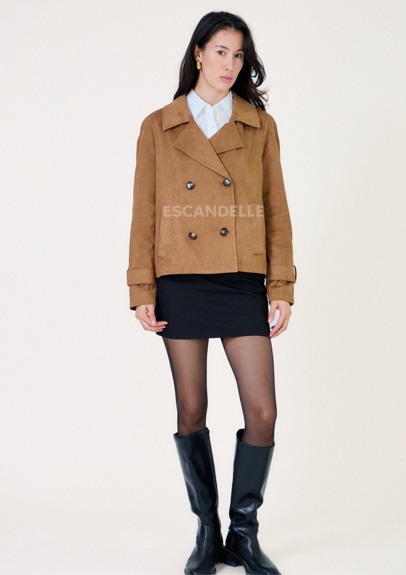 Grossiste ESCANDELLE Paris - Veste trench en daim