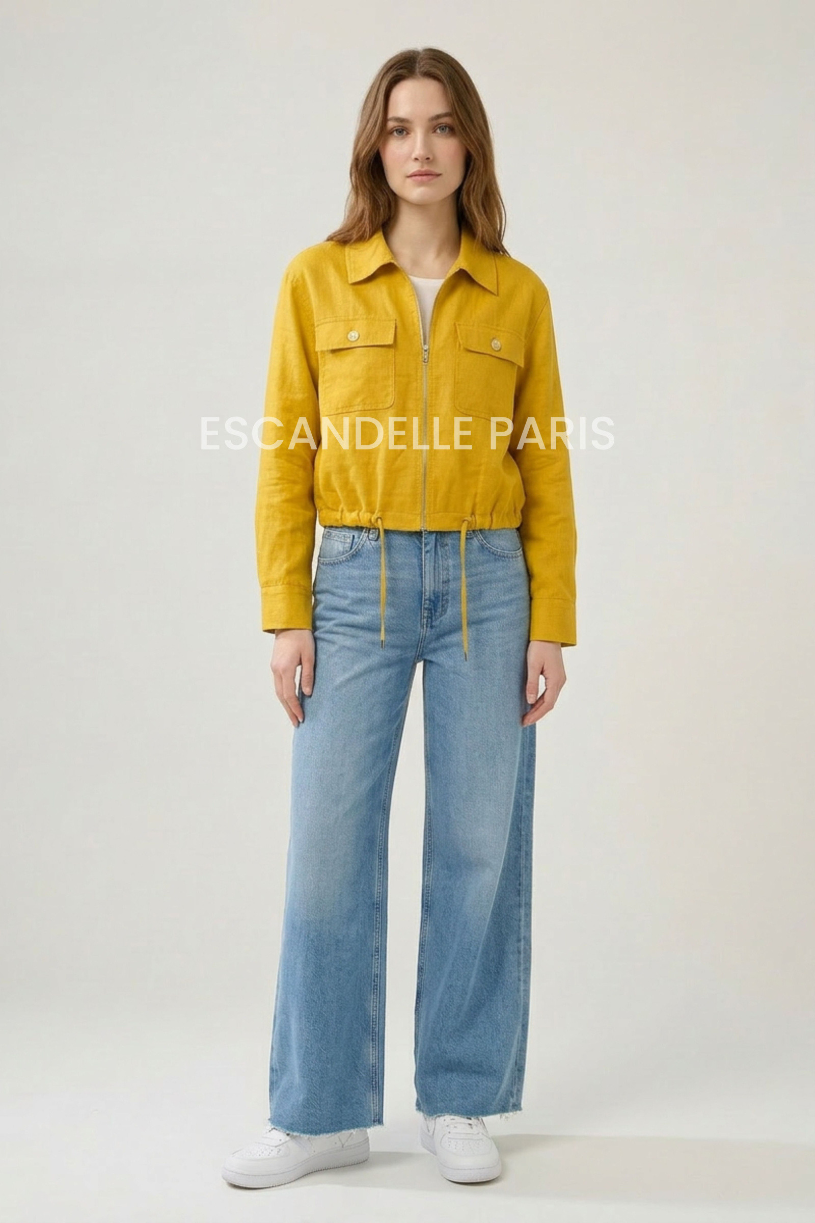 Grossiste ESCANDELLE Paris - Veste en lin courte