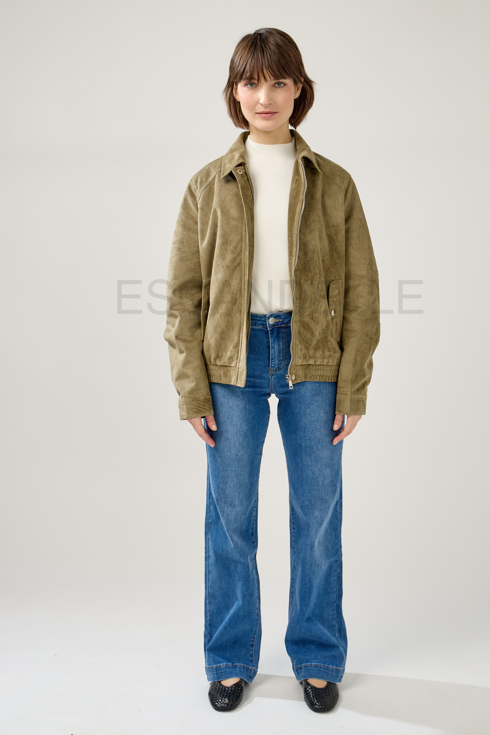 Mayorista ESCANDELLE Paris - Chaqueta estilo bomber de ante